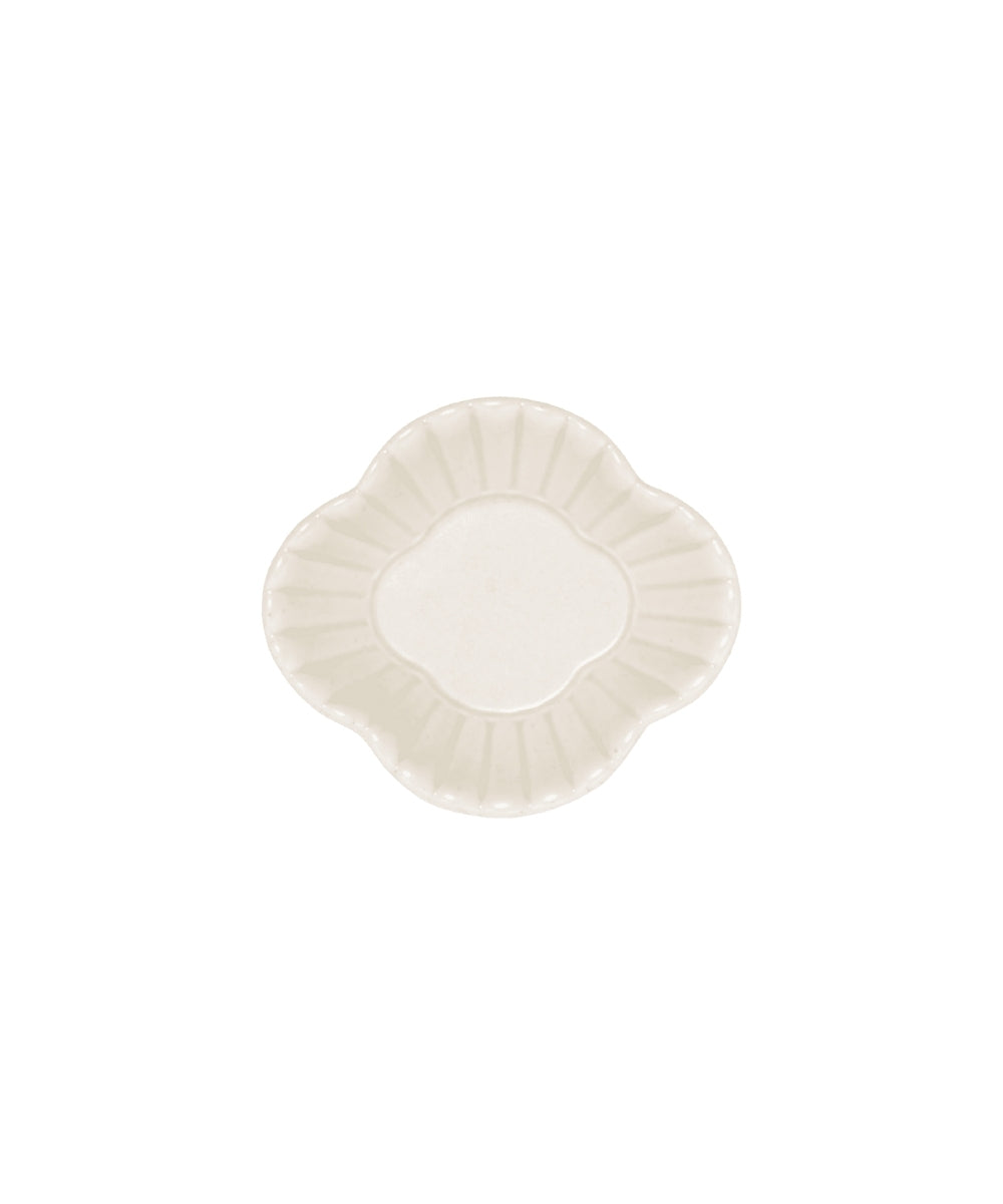 Kikuwarimokkou Mini-Plate Celadon (10 x 8.5 x 2.5 cm)