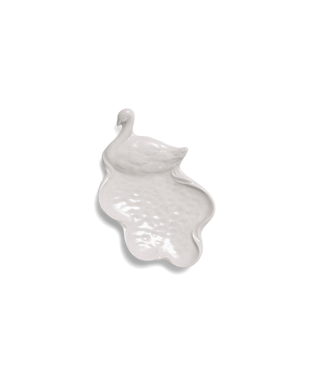 Swan Mini Plate White (13.5 x 8.5 x 3 cm)