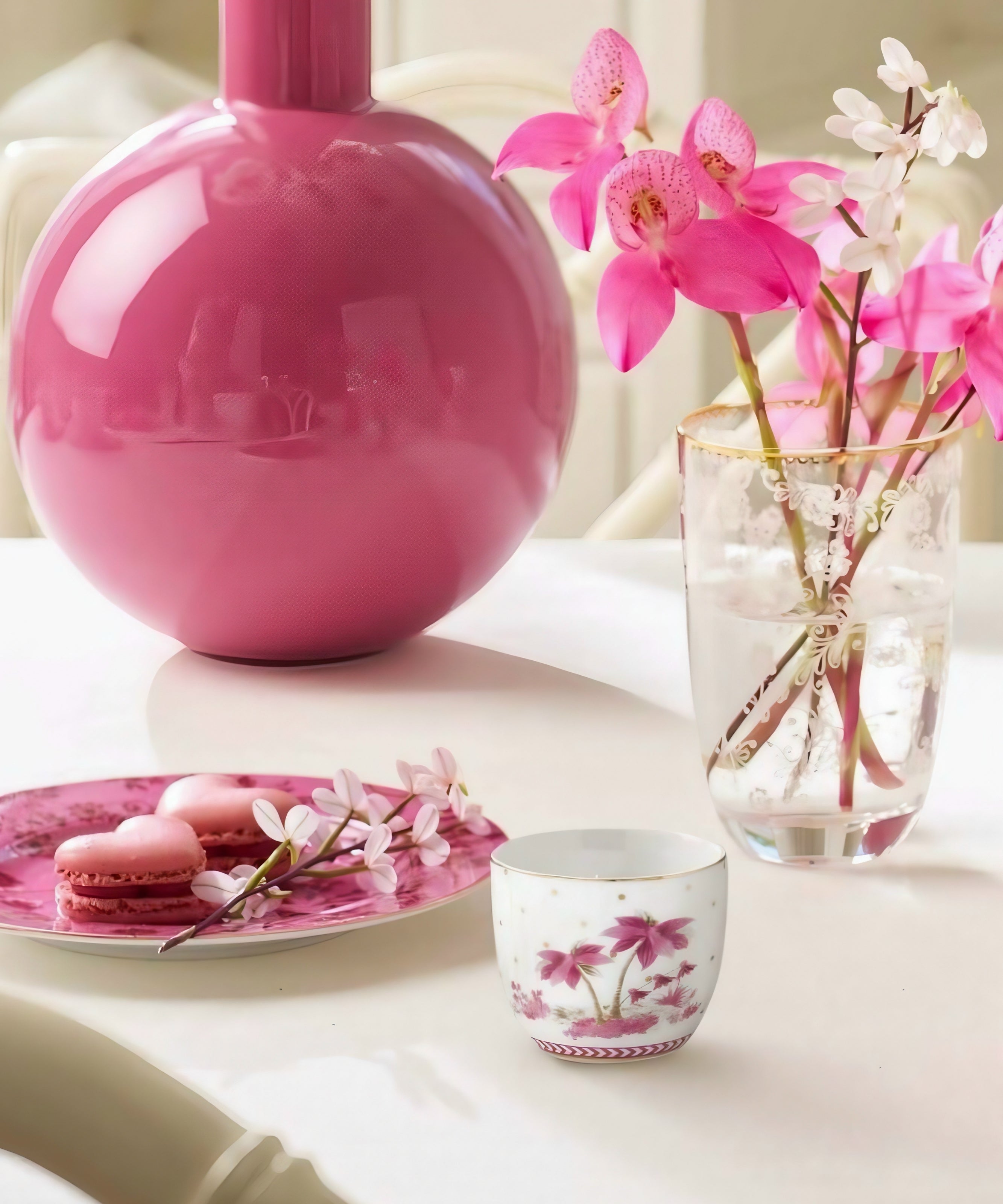 Egg Cup Jolie Dots Gold Pink