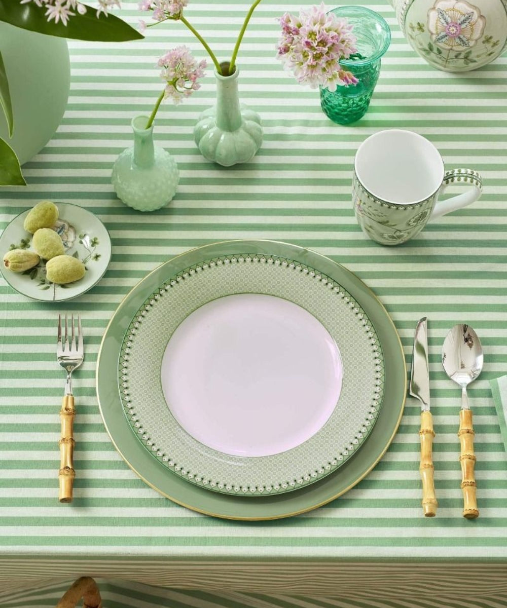 Plate Lily & Lotus Tiles Light Green 26.5Cm