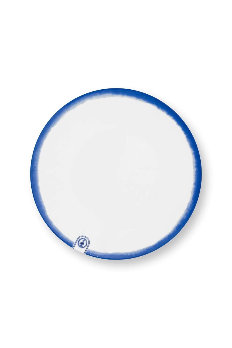 Plate Pip & The Blue Bird Tie-Dye White 23cm
