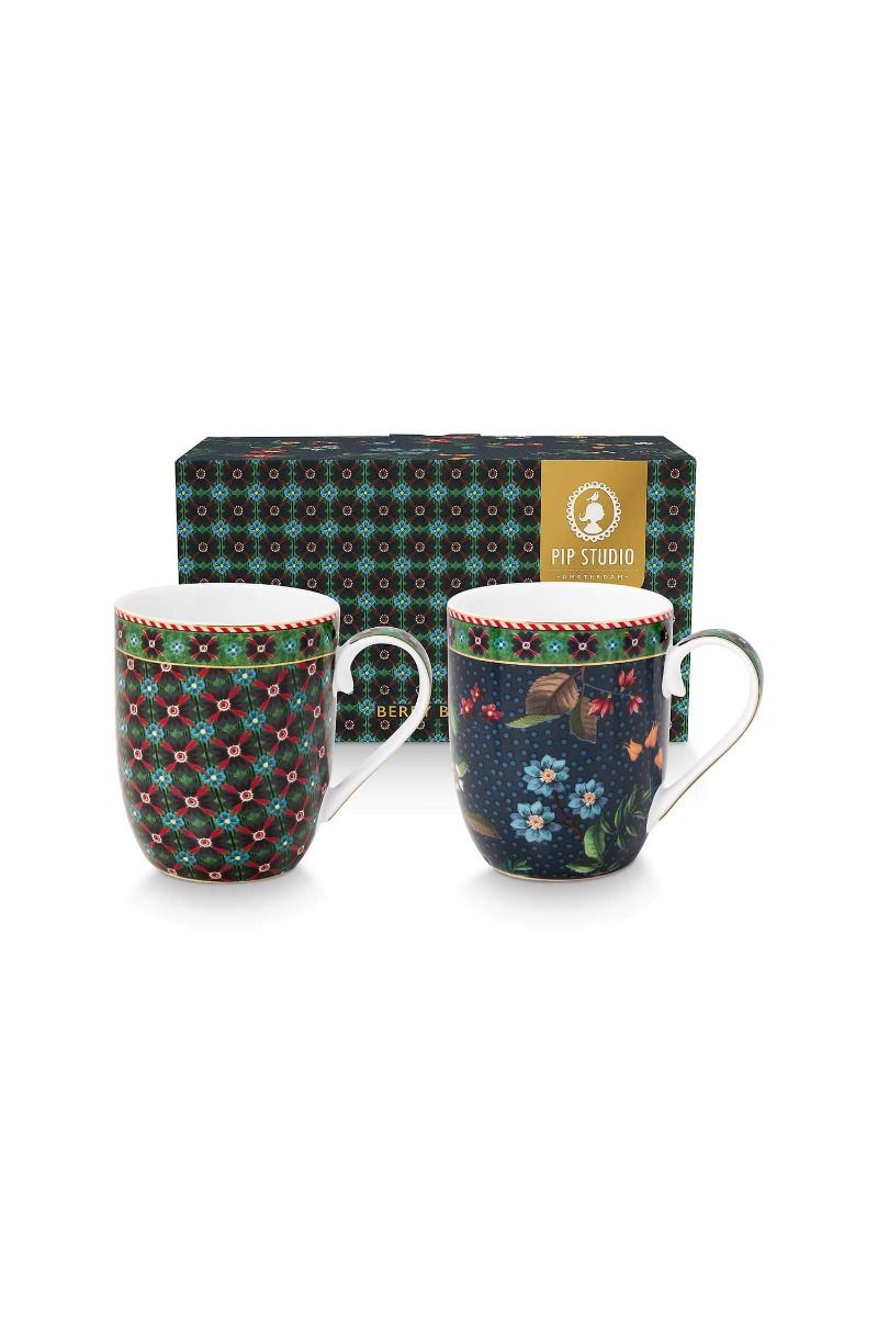 Set/2 Mugs Small Berry Blues 200 ML