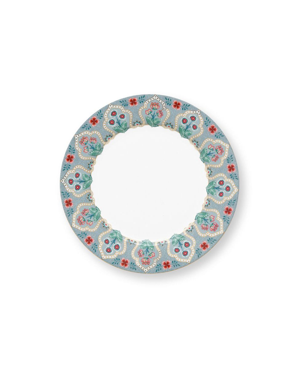 Plate Flower Festival Deco Light Blue 21Cm