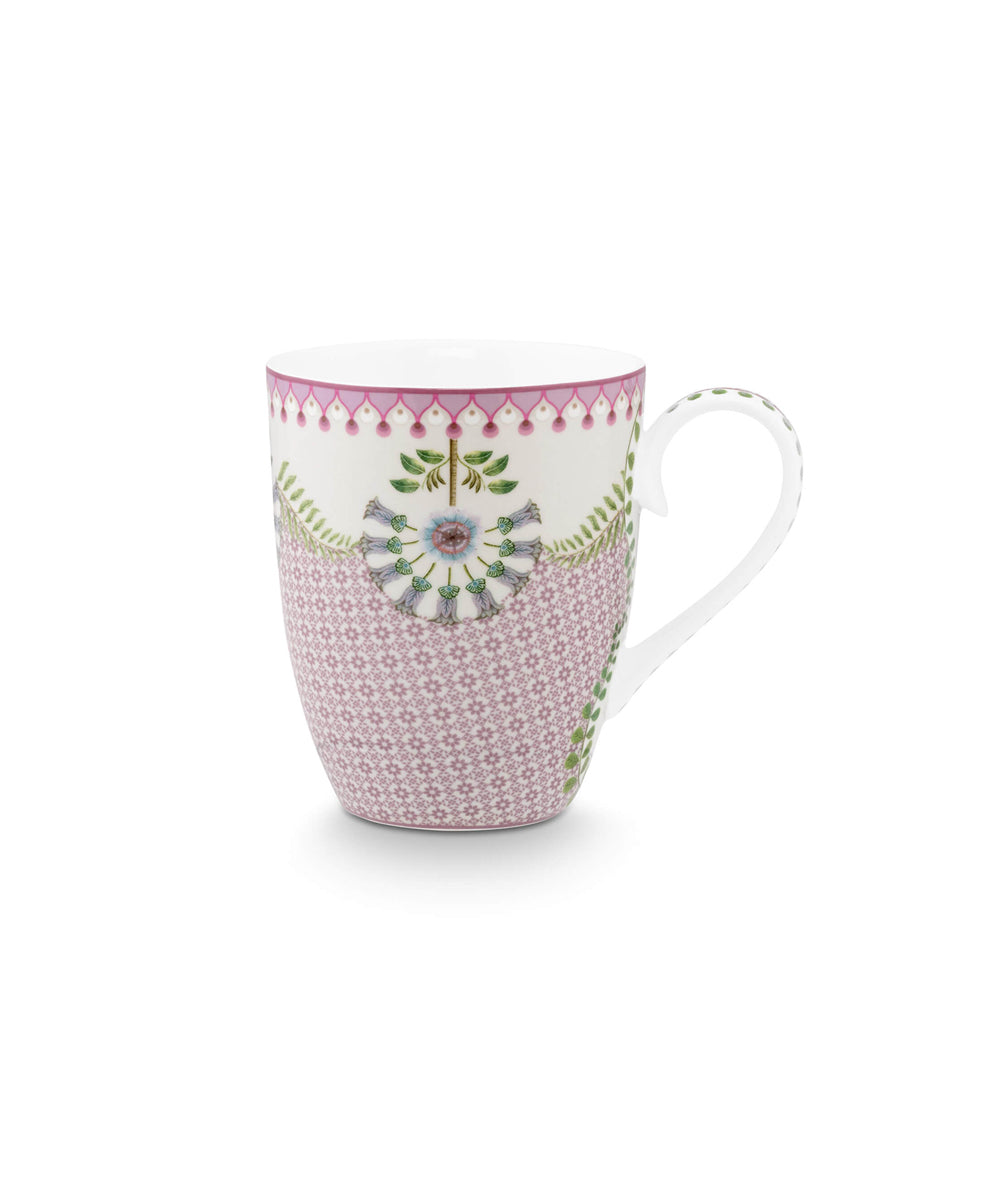Mug Large Lily & Lotus Tiles Lilac (350 ml)