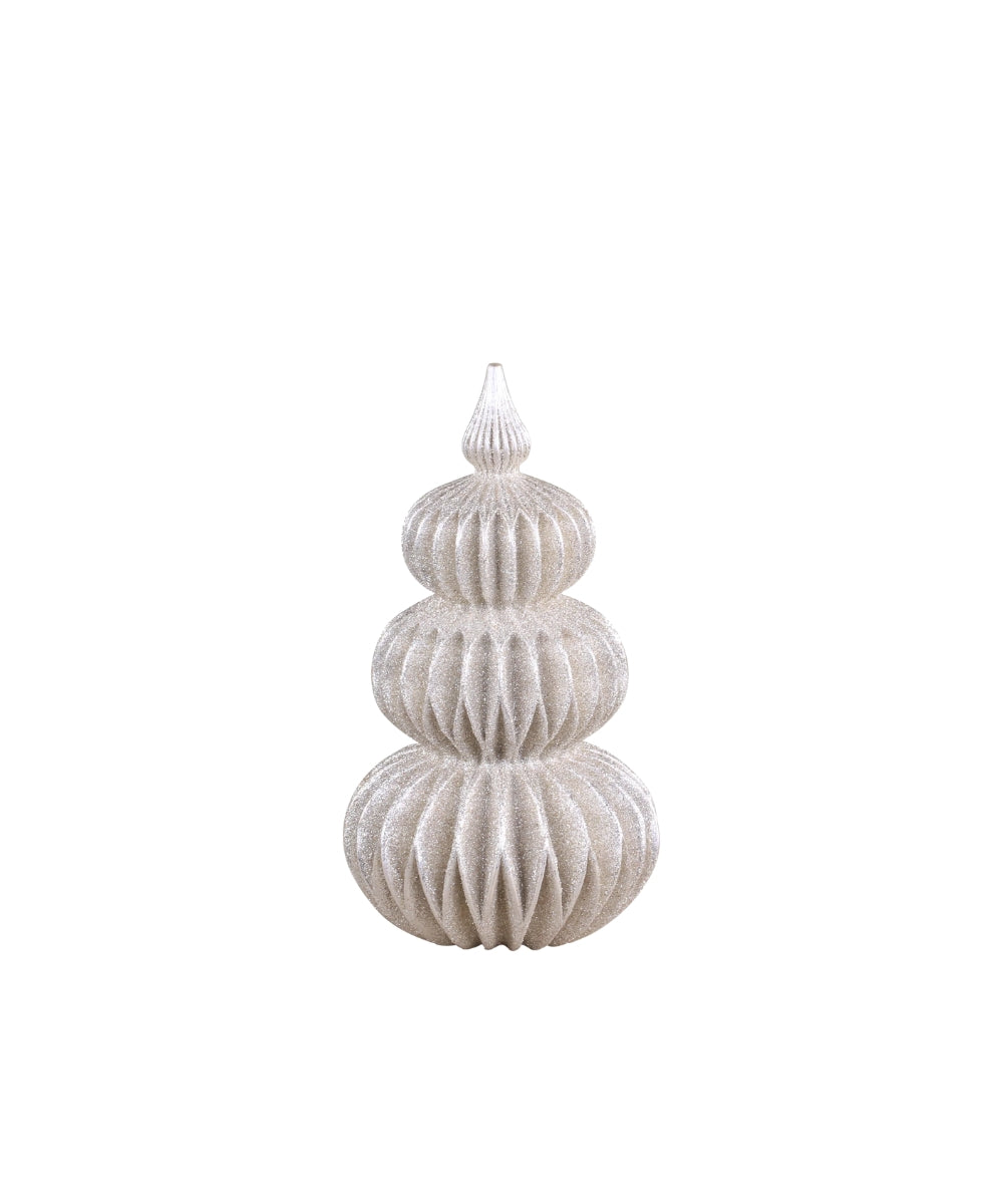 Christmas Tree, H27/D15 Cm Champagne Glitter