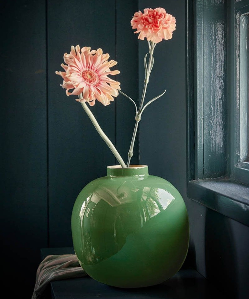 Vase Metal Green (23 cm)