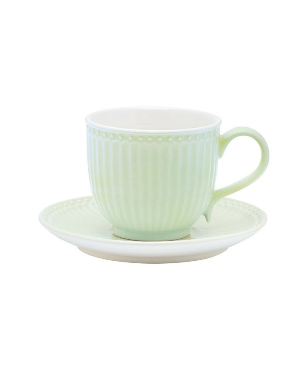 Cup & Saucer Alice Pale Green (300 ml)