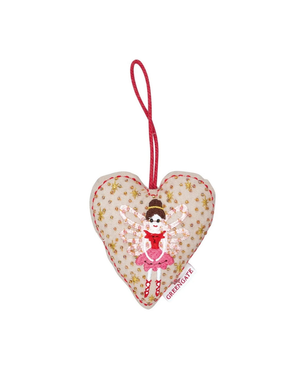 Heart Cinderella White Embroidery Set Of 2