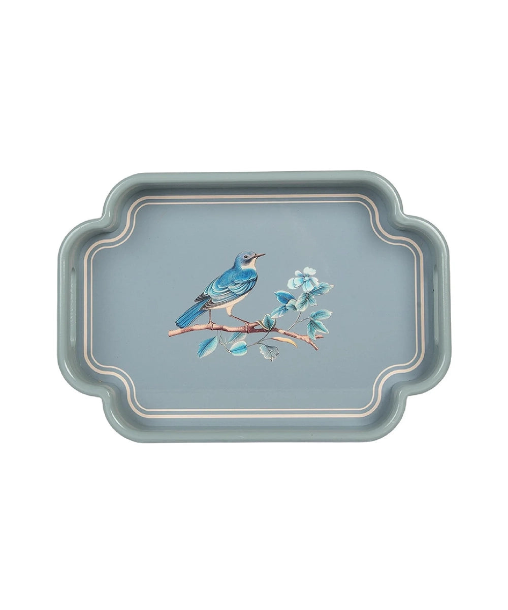 Tray Van Blue Wood (35x24x5 cm)