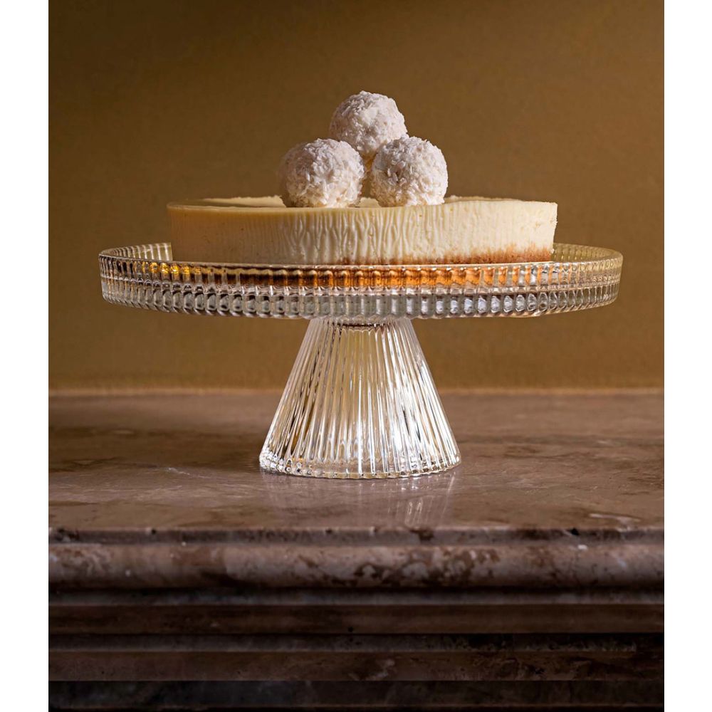 Cake Stand Of Glass Small Clear 19.7x8.3cm