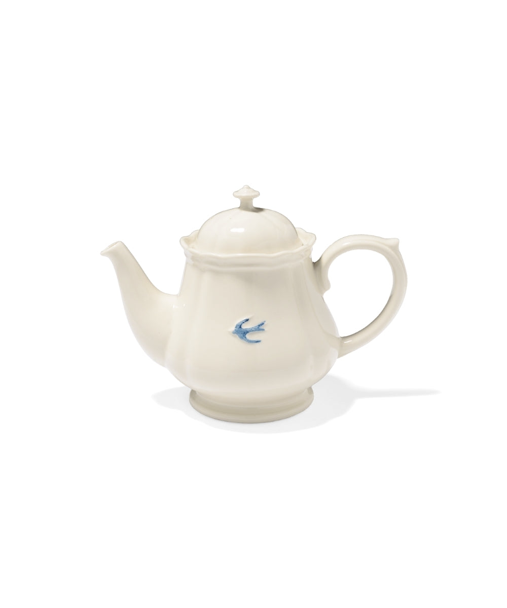 Early Bird Pot Flower-Shaped White (18 x 11 x 13.5 cm)