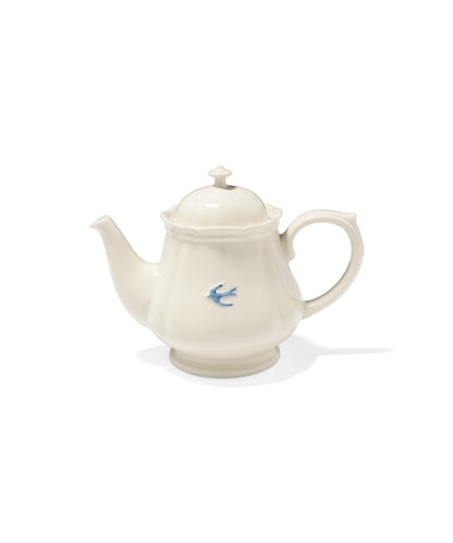 Early Bird Pot Flower-Shaped White (18 x 11 x 13.5 cm)