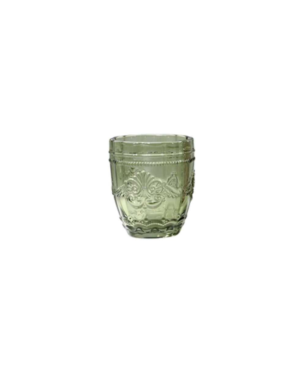 Saint-Emilion Glass w. pattern, 300 ml Olive