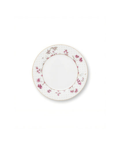 Plate Jolie Dots Gold Pink (21 cm)