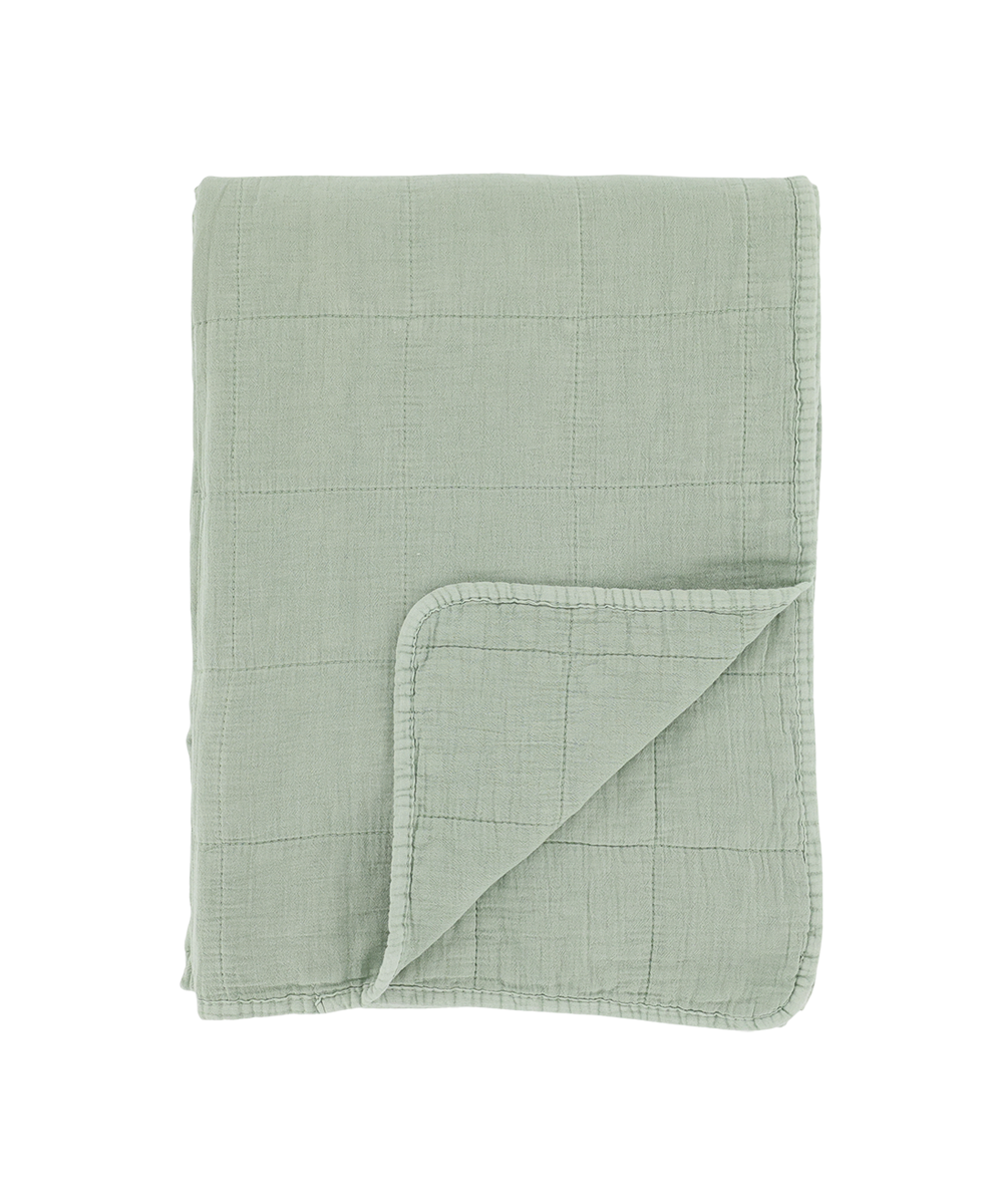 Aix Vintage Quilt, L180/W130 cm verte
