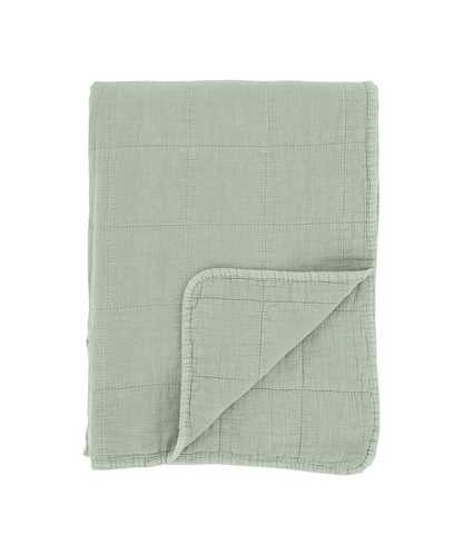 Aix Vintage Quilt, L180/W130 cm verte