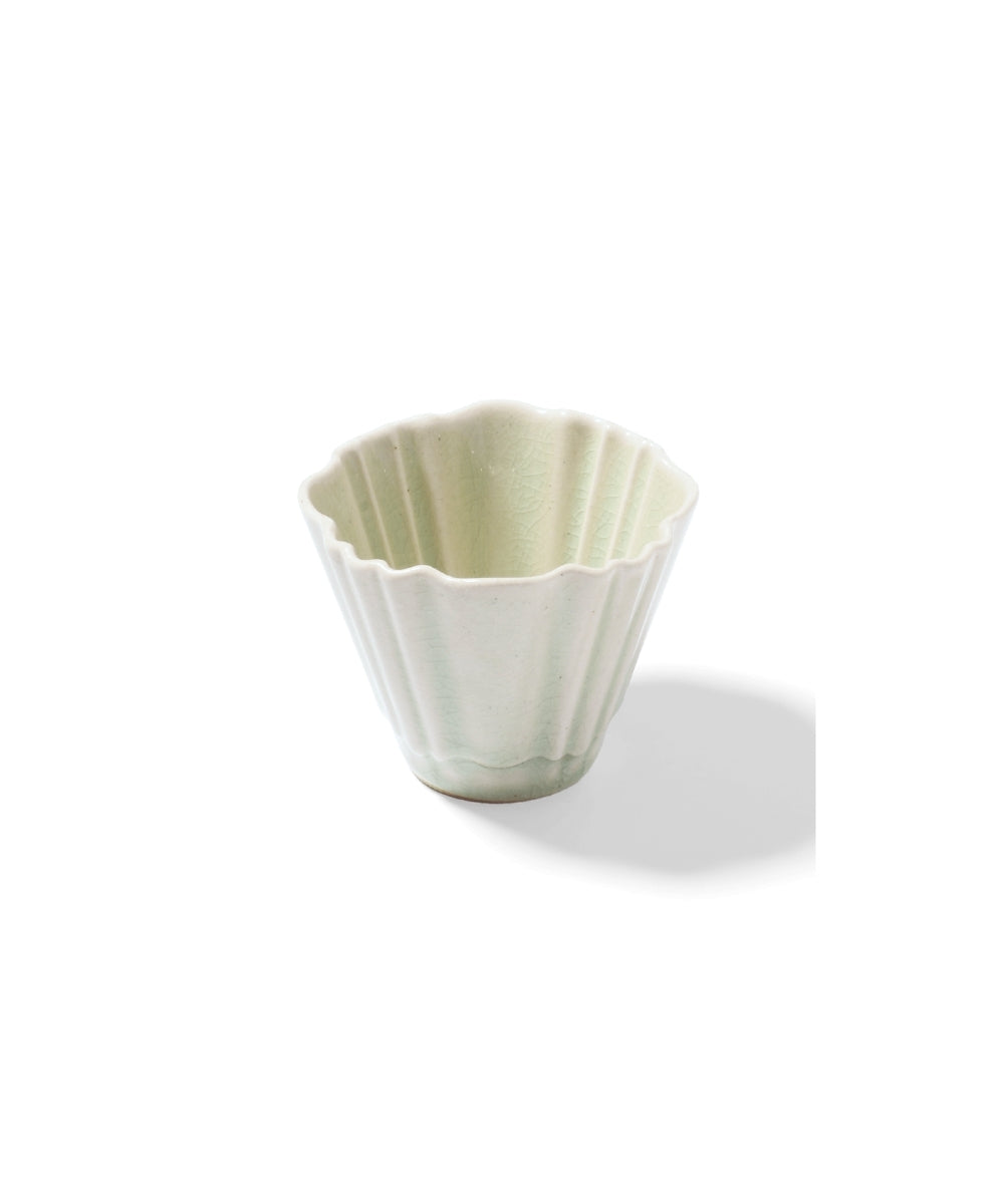 IN cup Flower-Shaped Green (8 x 7.5 x 6 cm)