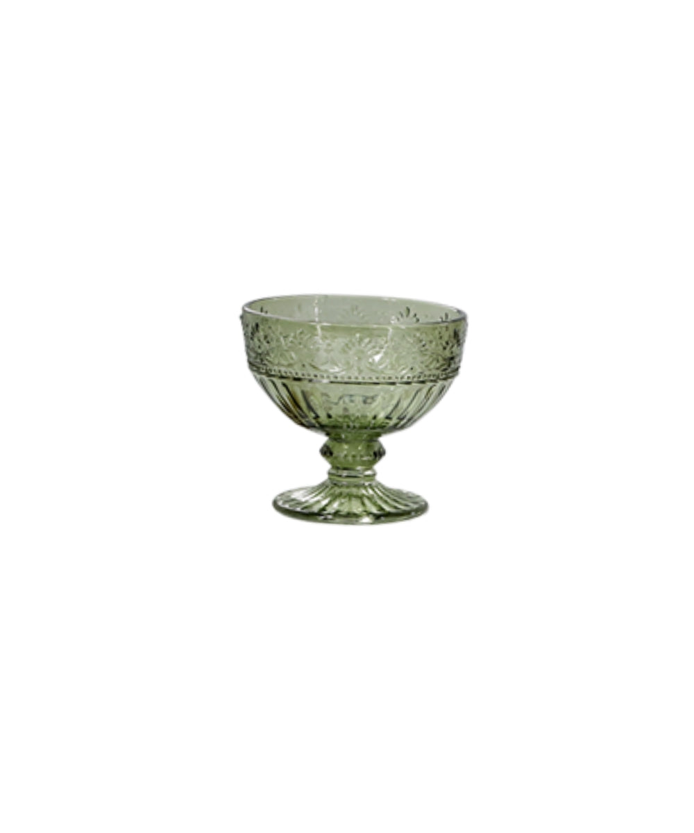 Saint-Emilion Glass w. pattern, 260 ml Olive