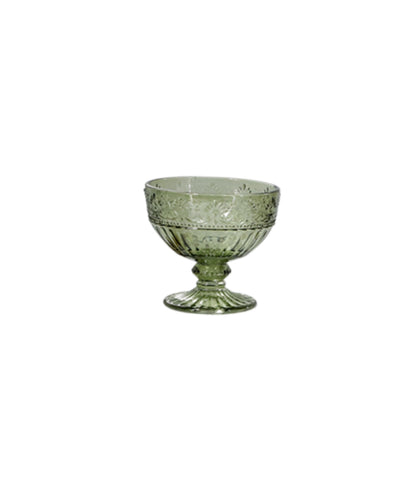 Saint-Emilion Glass w. pattern, 260 ml Olive