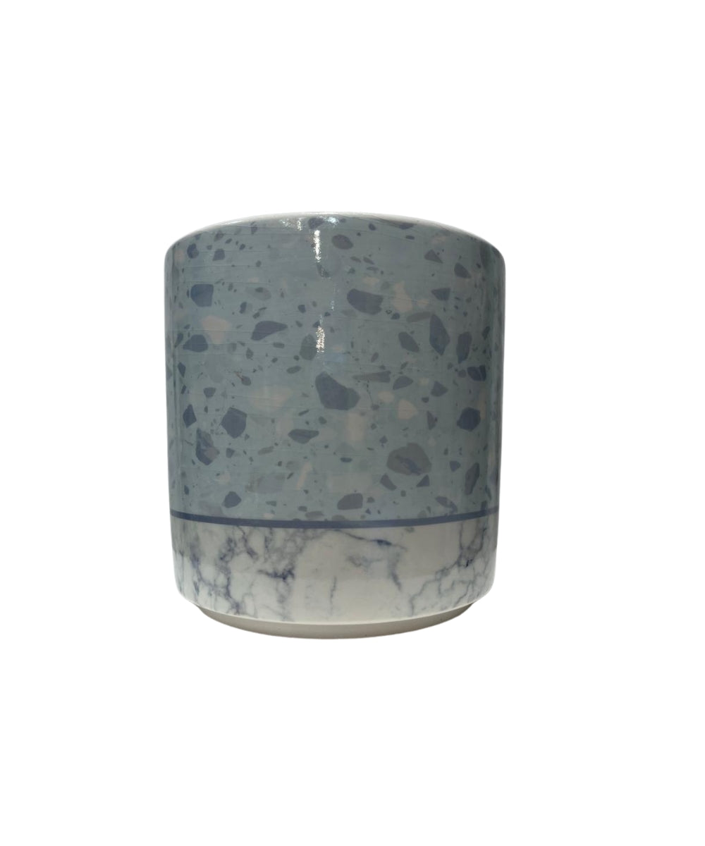 Flowerpot Terrazzo Dol Gr/Blu (10 X 10 X 10 cm)
