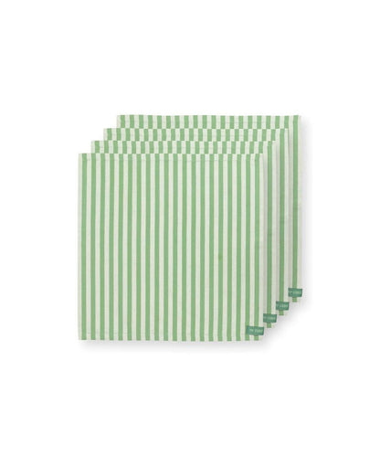 Set/4 Napkins Stripes Light Green 40x40cm