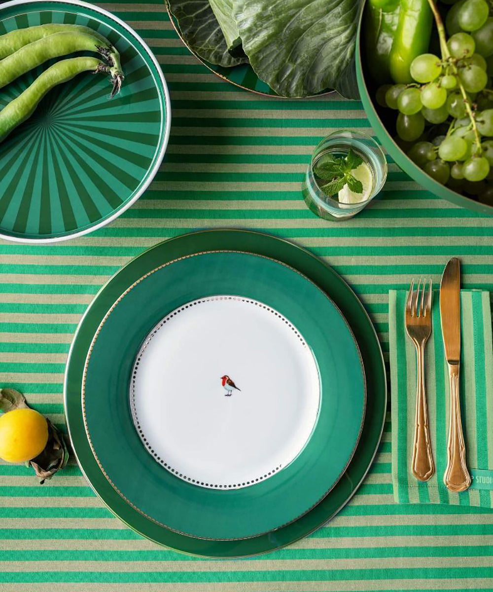 Plate Love Birds Emerald 26.5cm
