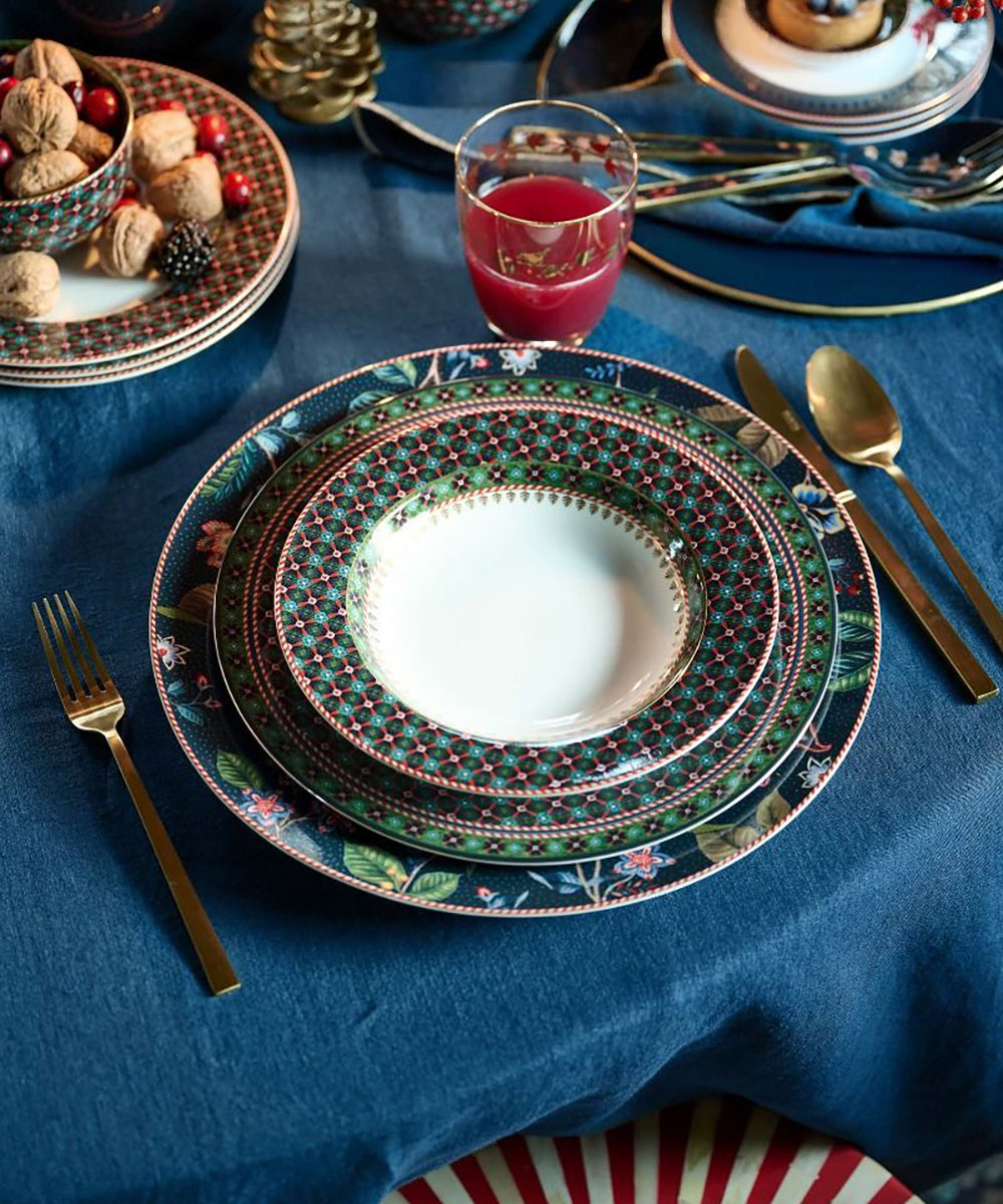 طبق عميق باللون الأخضر البرسيمي 21.5 سم