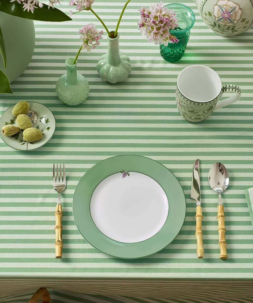 Plate Lily&Lotus Uni Light Green 23cm