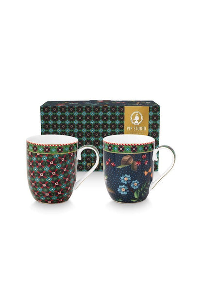 Set/2 Mugs Small Berry Blues 200 ML