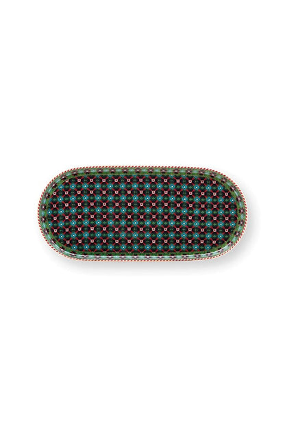 Plate Sugar & Creamer Clover Green 25x12cm