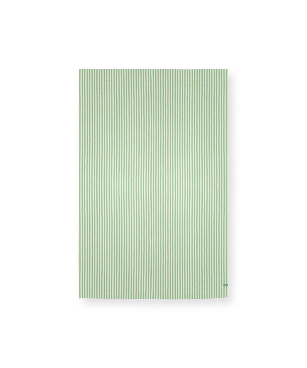 مفرش طاولة مخطط باللون الأخضر الفاتح 160×250 سم