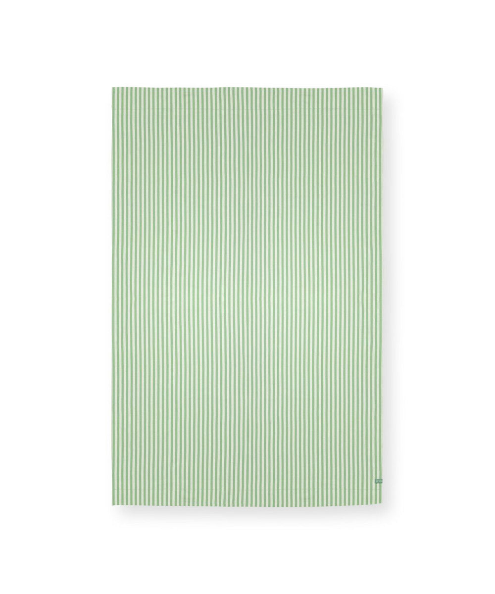 مفرش طاولة مخطط باللون الأخضر الفاتح 180×300 سم