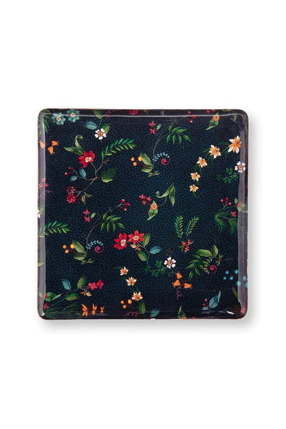 Tray Metal Medium Berry Blues Dark Blue 30.5 X 30.5 CM