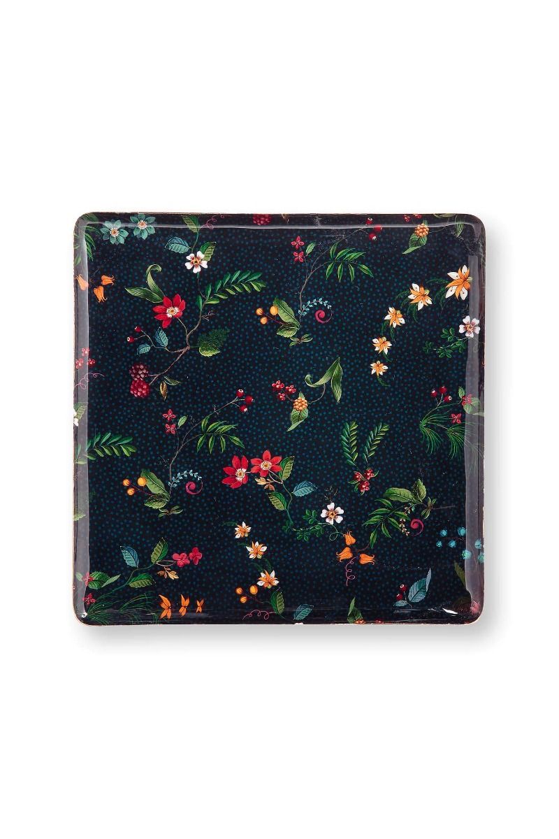 Tray Metal Medium Berry Blues Dark Blue 30.5 X 30.5 CM