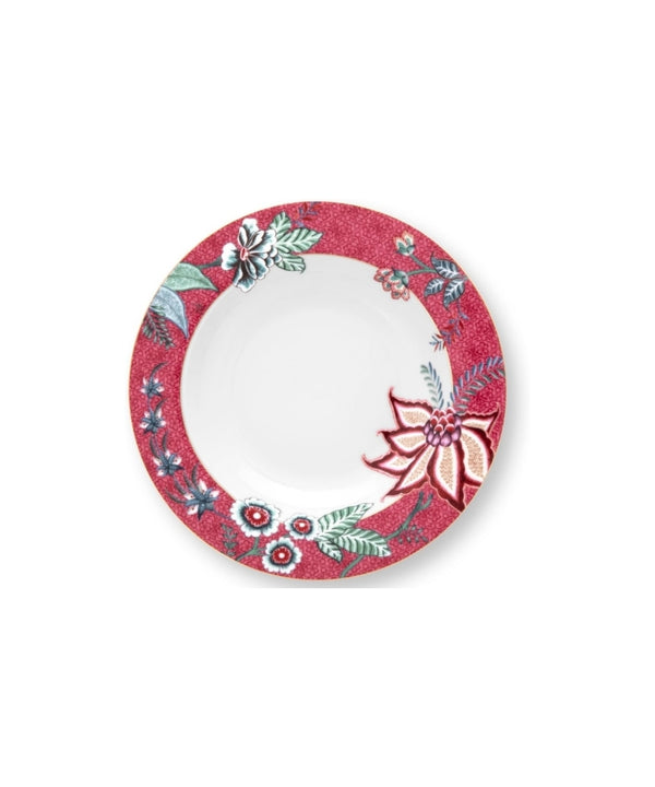 Deep Plate Flower Festival Dark Pink (21.5 Cm)