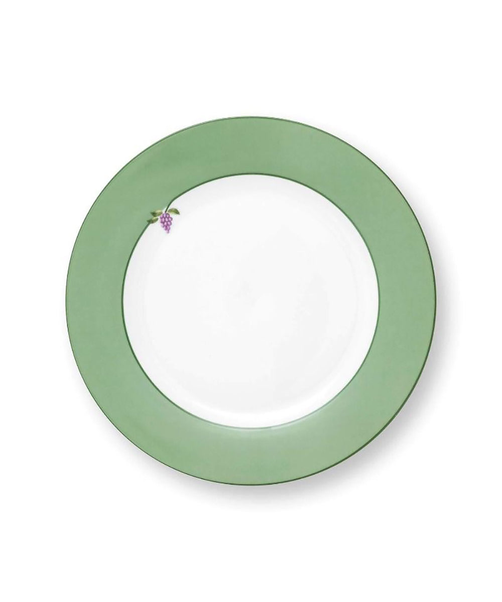 Plate Lily&Lotus Uni Light Green 23cm