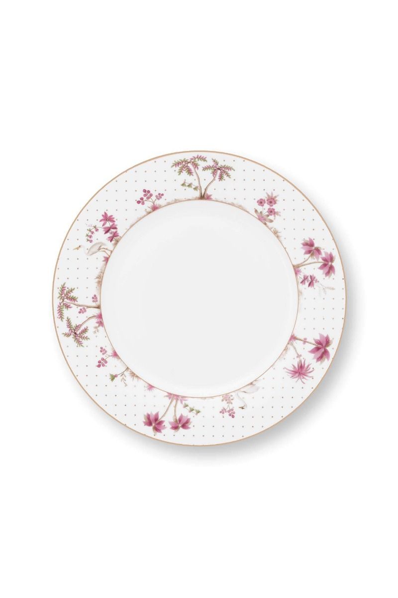 Plate Jolie Dots Gold Pink (26.5 cm)