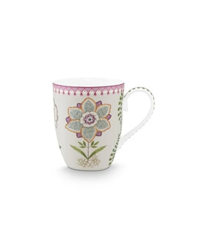 Mug Large Lily & Lotus Off White (350 ml)