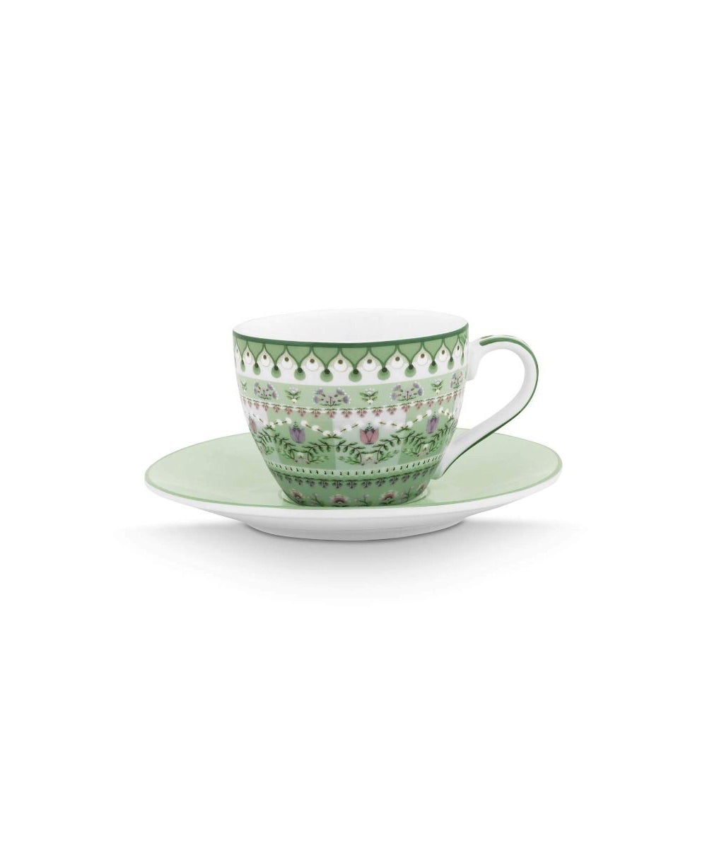 Espresso Cup and Saucer Lily&Lotus Moon Delight Light Green 120ml