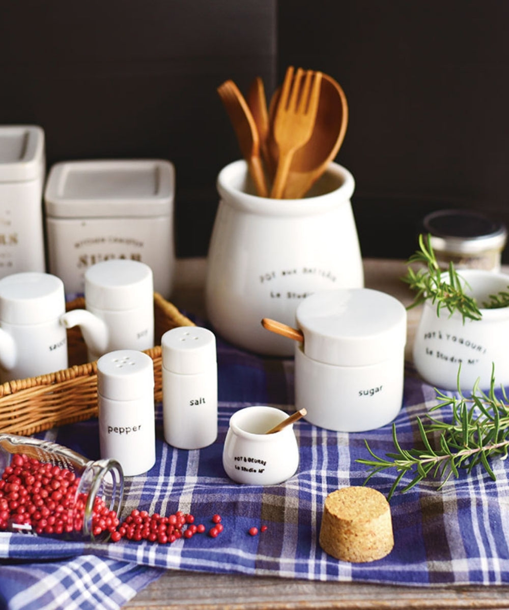 Fond De Sugar Jar White (7 x 7 x 7 cm)