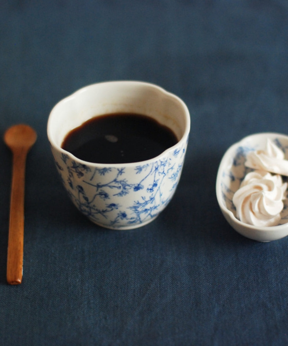 Chamomile Cup White & Blue (8.8 x 8.8 x 6.7 cm)