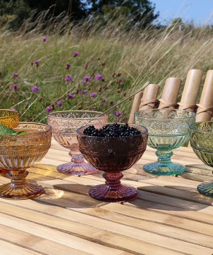 Saint-Emilion Glass w. pattern, 260 ml Taupe