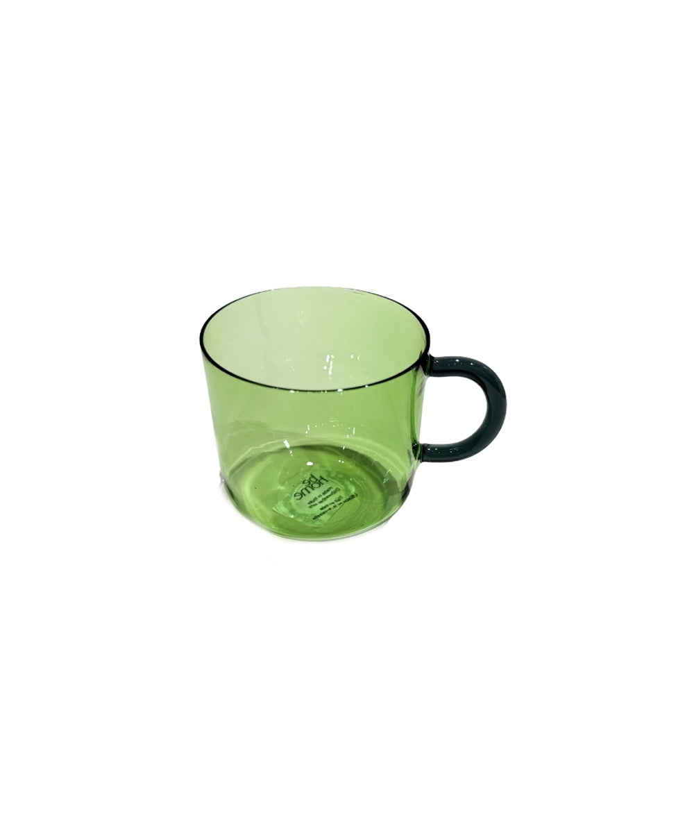 كوب زجاجي نيكو أخضر (4.25 × 3.25 × 3.25 بوصة)