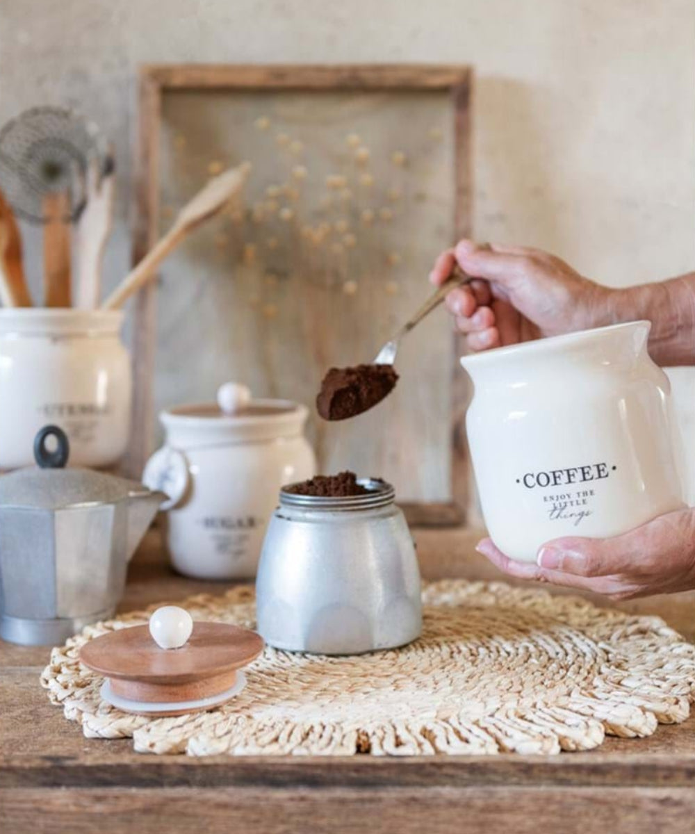 Jar with Cover (Coffee)