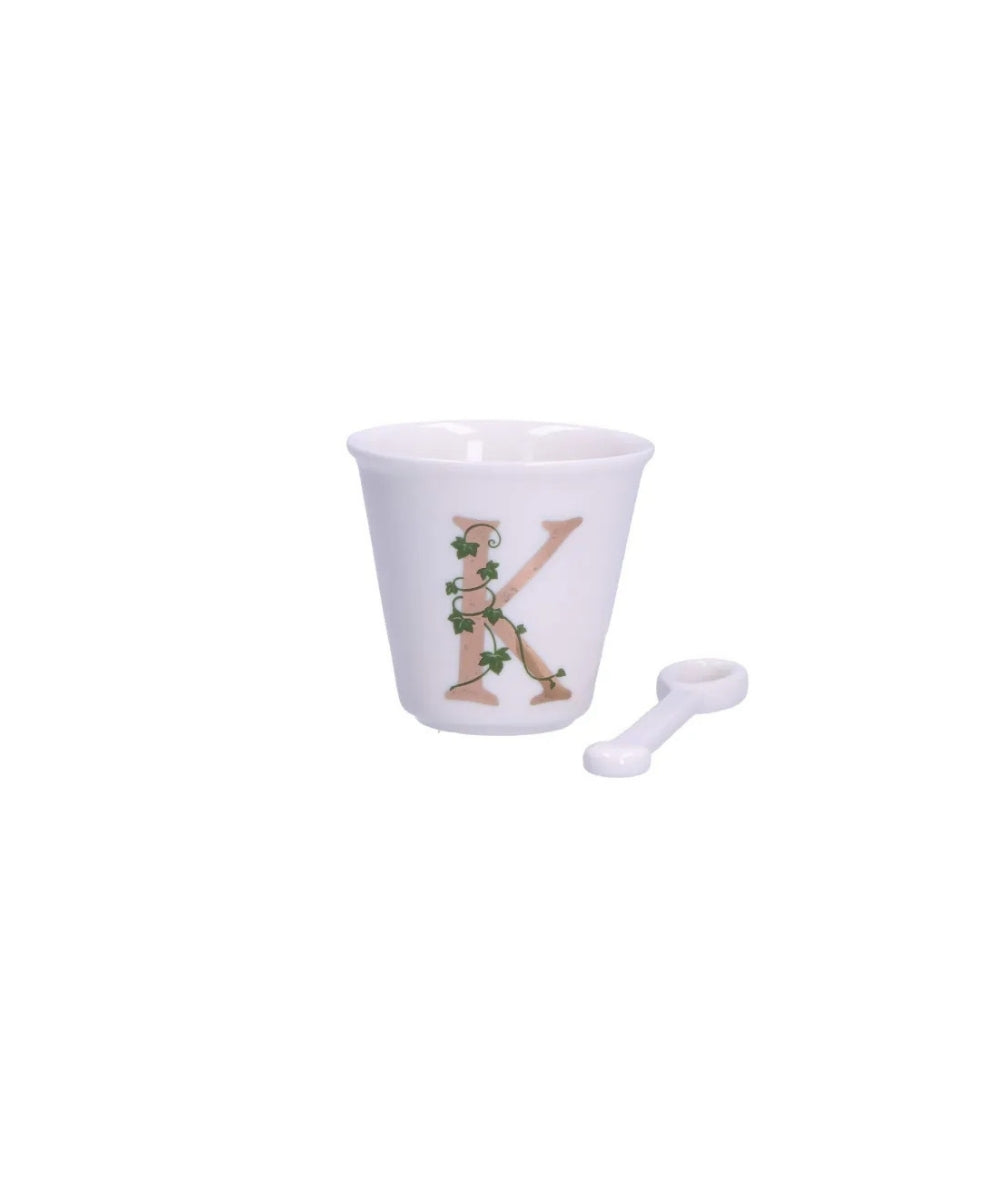 Unico Cup 'K' W/O Handle W/Spoon 75 Ccgb