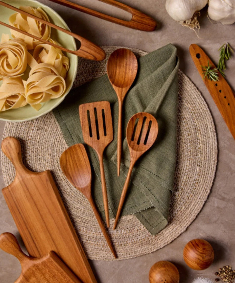 Padma Teak Mini Kitchen Utensils