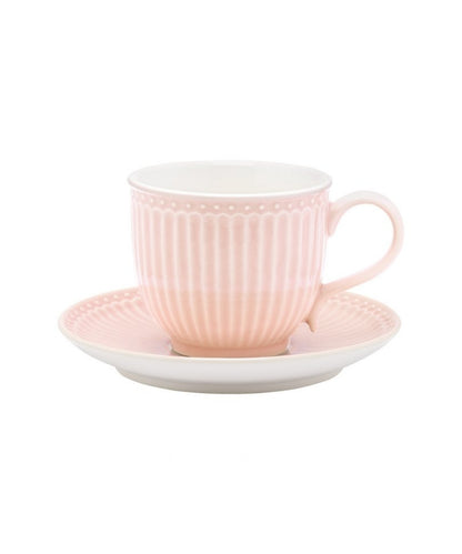 Cup & Saucer Alice Pale Pink (300 ml)