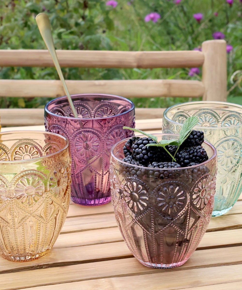Saint-Emilion Glass w. pattern, 300 ml Taupe