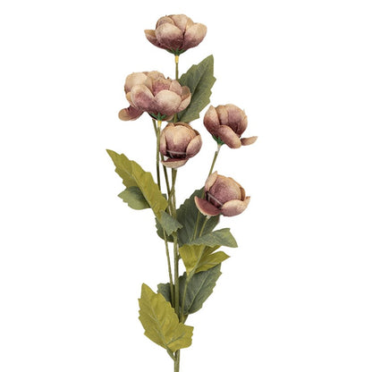 Decoration branch with flowers 10x10x63 cm