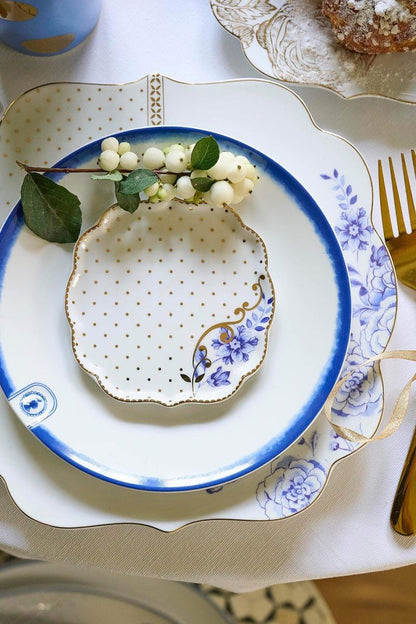 Plate Pip & The Blue Bird Tie-Dye White 18cm